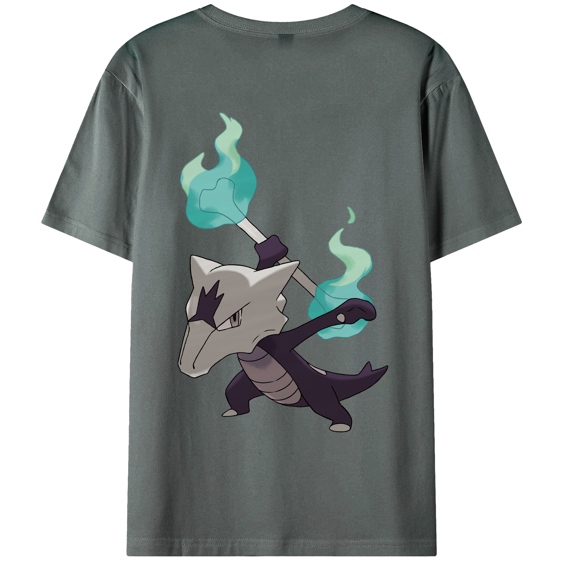（画像用） ポケットモンスター Pokémon 綿100％ メンズ半袖Tシャツ（バックプリント） 通気性